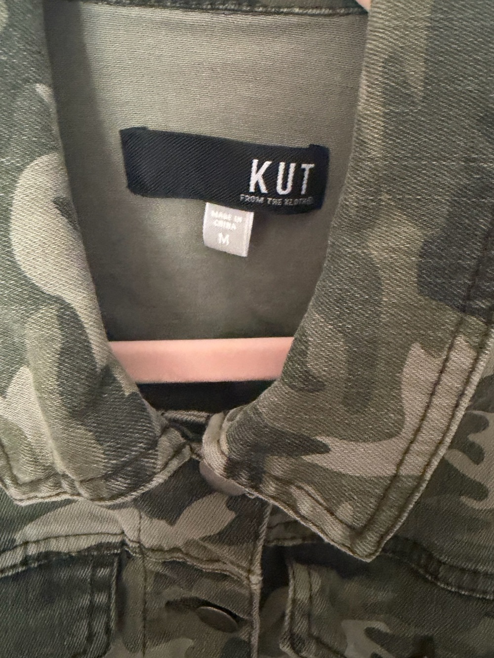Kut from the Kluth Camo Denim Jacket - Size: Medium - Picture 2 of 7